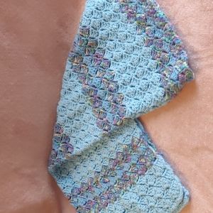 Hand knitted blanket